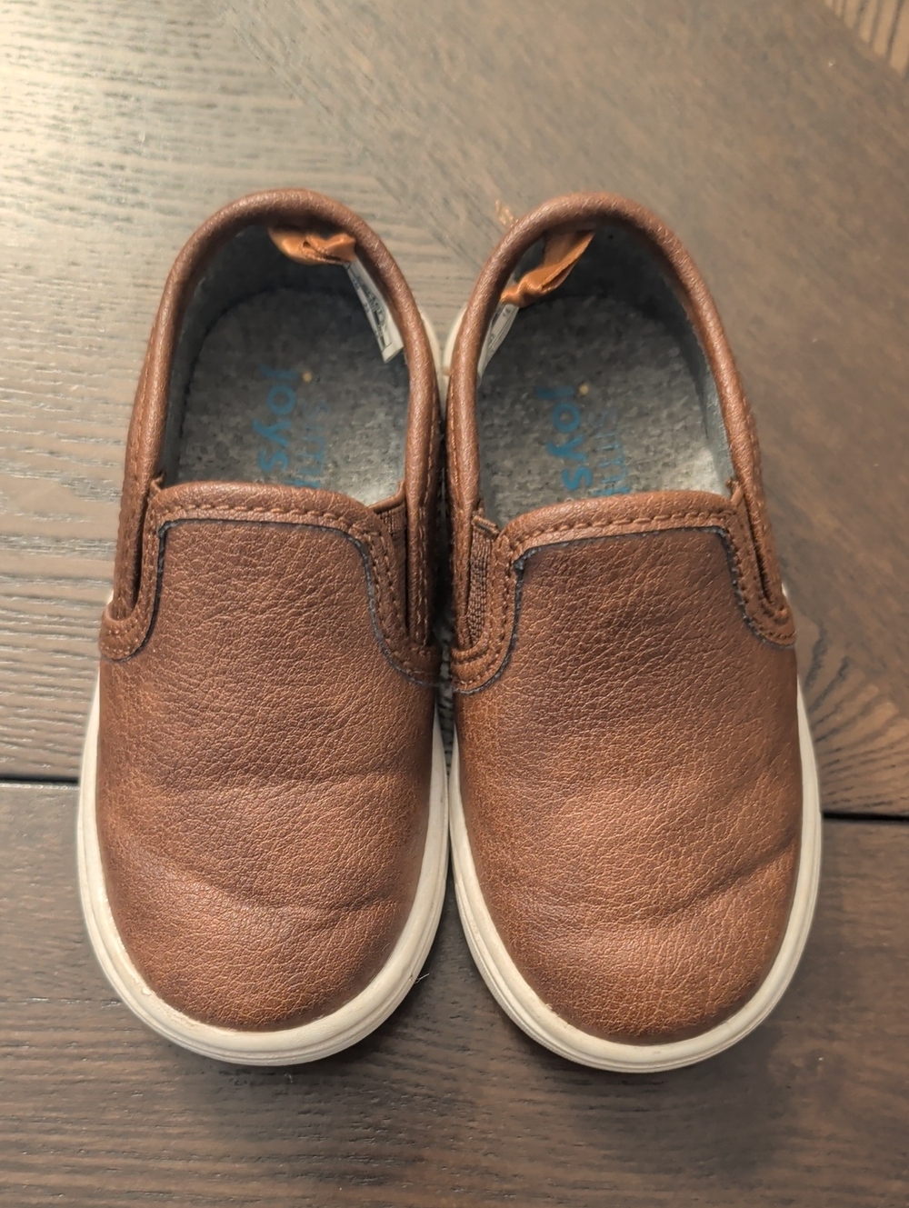 Carter's Toddler Brown Slip-On Leather Look Shoes
